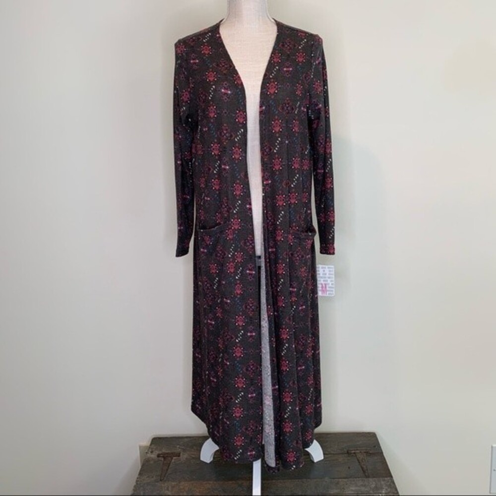 NWT LuLaRoe Sarah Cardigan Bohemian Aztec Southwestern Open Front M